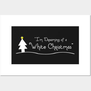 White Christmas Posters and Art